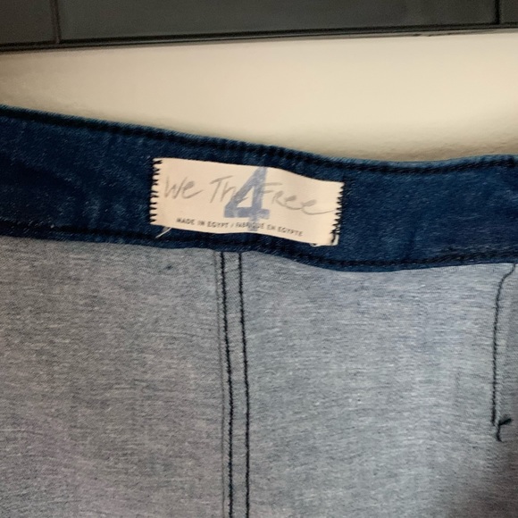 Free People Buttoned Denim Skirt - Picture 12 of 13